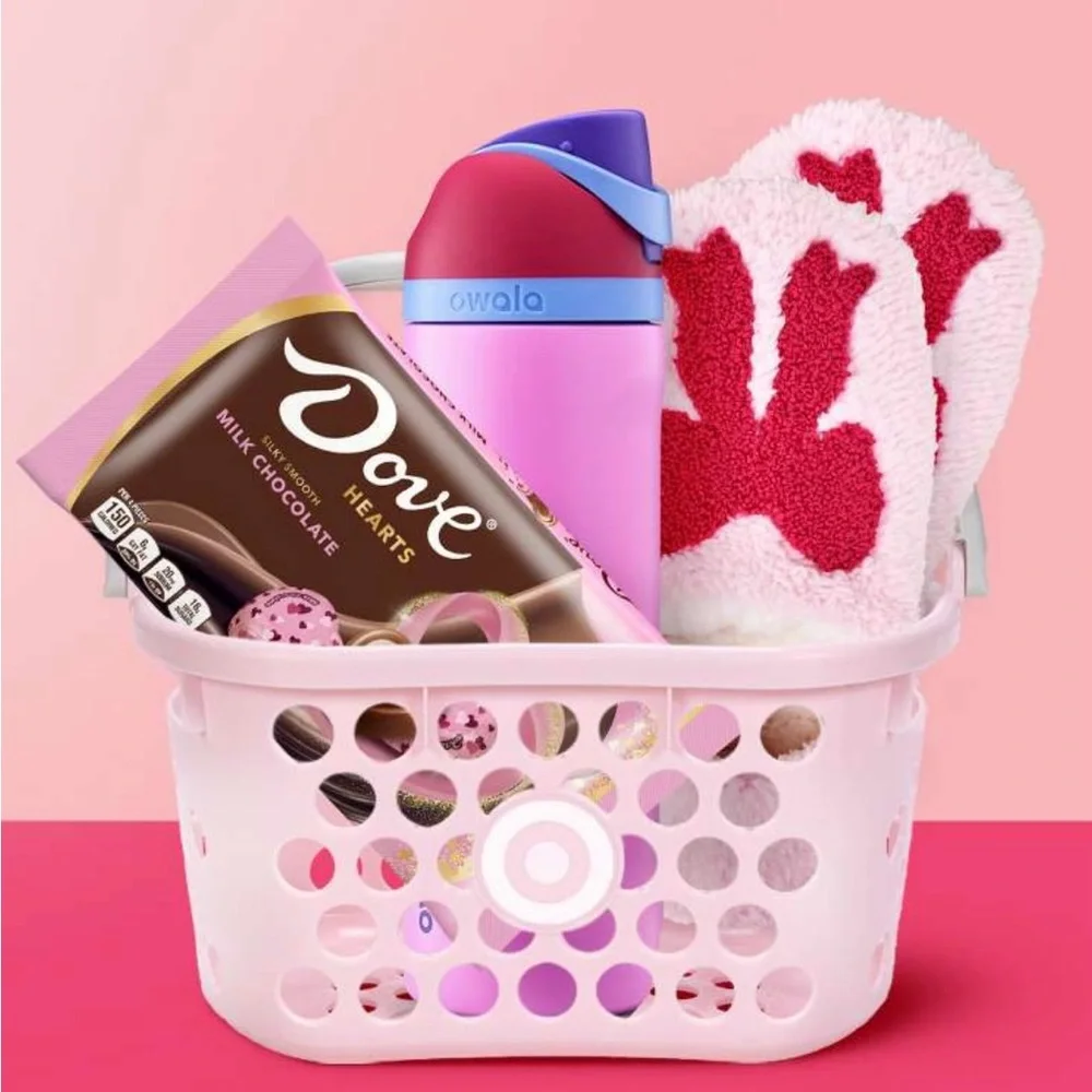 Pastel Pink Target Toy Shopping Basket